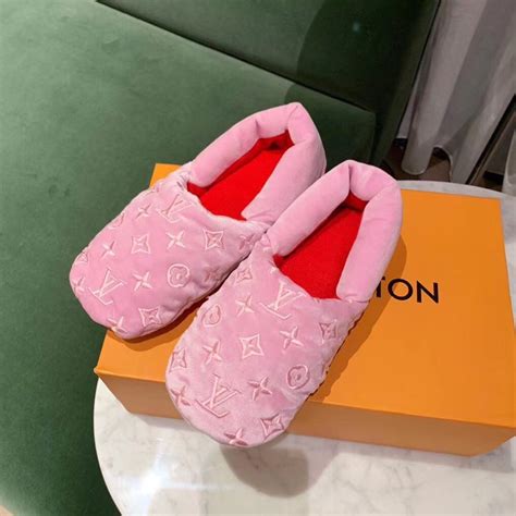 fluffy louis vuitton slippers.